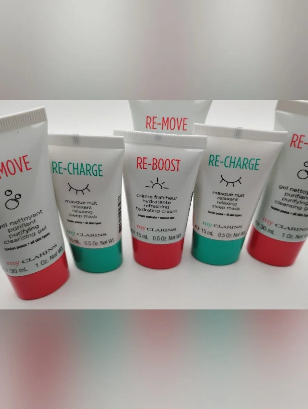 Clarins My Clarins RE-CHARGE, RE-BOOST, & RE-MOVE Facial Cleanser & Mask